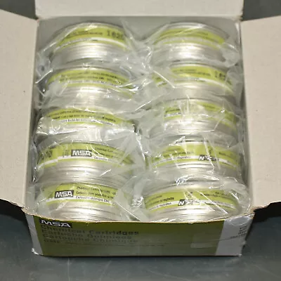 (10) MSA Threaded Respirator Chemical Cartridges 492790 Olive AM/CL/CD/FM/HC/OV • $99.95