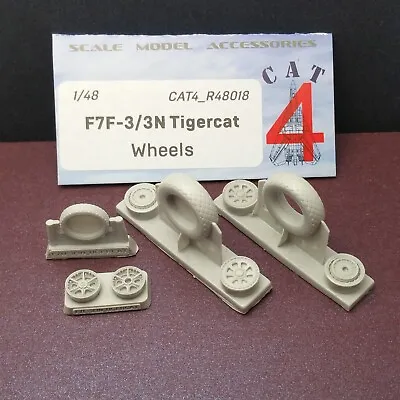 CAT4 R48018 Grumman F7F-3/3N Tigercat Wheels US Navy 1/48 Scale Resin Set • $22.95