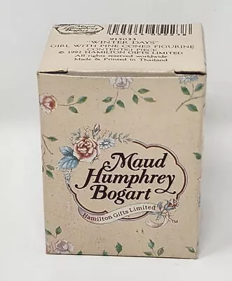 Hamilton Maud Humphrey Bogart Girl With Pine Cones Figurine Winter Days 1992 • $9.99