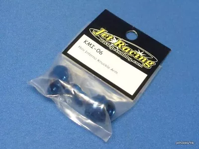 (Jet Racing KMI-06) Kyosho Mini Inferno Alum Knuckle Arm Blue Made In Hong Kong • $20