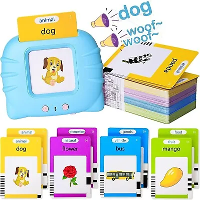 Talking Flash Cards Early Educational Toys For 3 4 5 6 Year Old Baby Boys Girls • £7.99