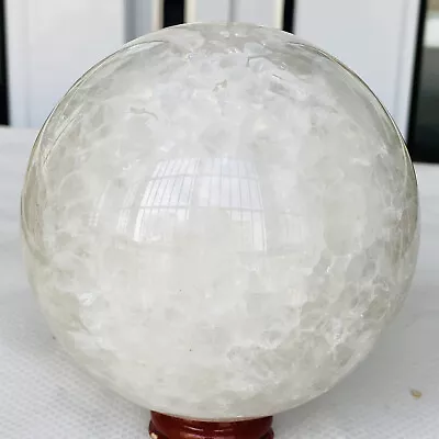 1500g Natural Cherry Blossom Agate Sphere Quartz Crystal Ball Healing Gem • $8.50