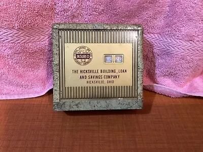 Vintage SOUVENIR BANK BANTHRICO Hicksville Building Loan Ohio Art Deco MCM Used • $19.95