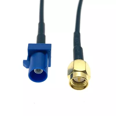 Fakra BLUE C Male To SMA Male Connector GPS Antenna Extension Cable RG174 • $3.69