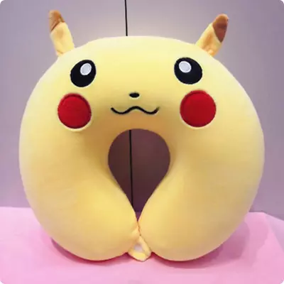 Pikachu U-Shaped Pillow Car Travel Neck Pillow Cervical Vertebra Office Adult • $29.99