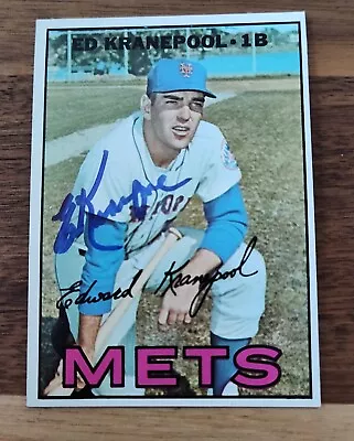 Ed Kranepool 1967 Topps #452 Signed Autographed Cards New York Mets • $13.99