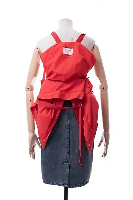VINTAGE HELMUT LANG SS'00 Archive Vest Bondage Jacket 44 Red Womens • $285