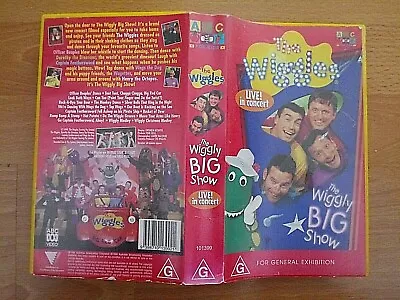 The Wiggles - The Wiggly Big Show - Live In Concert ! VHS Video - 1999 • $20