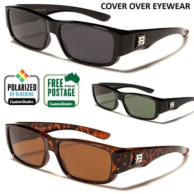 $24.95 • Buy Fit Over Polarised Sunglasses - Wear Over Prescription Eye Glasses - Polarized