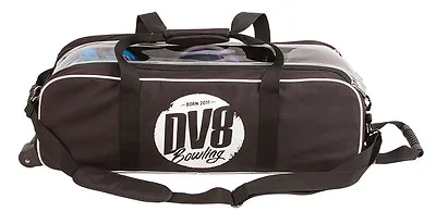 DV8 Tactic Black Slim Triple 3 Ball Tote Bowling Bag • $84.95