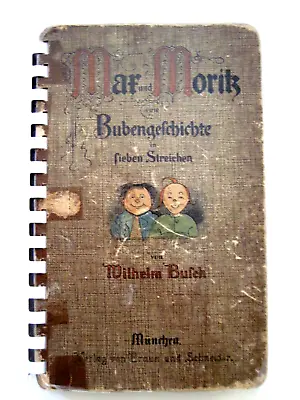 Weird Vintage German Hardcover Book Titled  Mar And Moritz  - Boy's Story * • $38