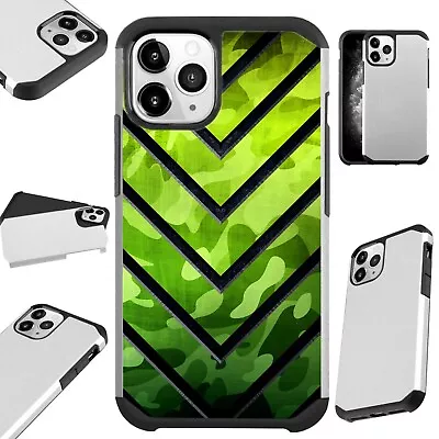 Fusion Case For IPhone 12/Mini/Pro Max Phone Cover GREEN METAL V • $13.50