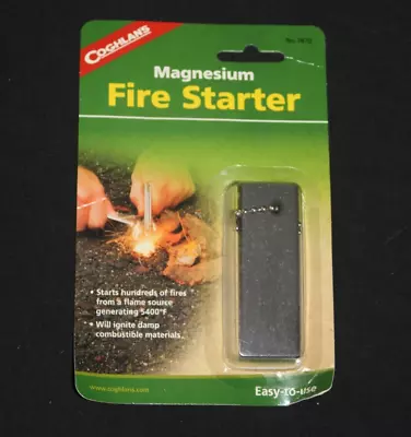 Coghlan's Magnesium Fire Starter Emergency Survival Camp Strike Flint #7870 • $9.99