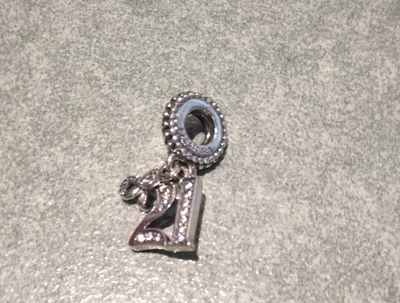 $39 • Buy PANDORA Silver 21st Celebration Dangle Charm - 797263CZ 21 Birthday Infinity