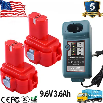 Replacement For Makita 9.6 Volt 3600mAh Ni-Mh Battery 9120 9122 9135 9100 6222D • $145