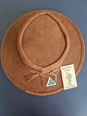 £16 • Buy Genuine Leather Australian Outback Style Hat In Outback Brown