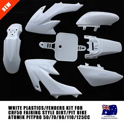 White - Honda CRF50 Plastic Kit For Honda CRF 50 Style Motorcycle Dirt Bike TDR • $29.99