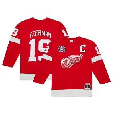 Detroit Red Wings Steve Yzerman Mitchell Ness Red Captain Patch 1996/97 Jerse • $198.69