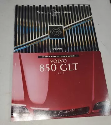 1993 Volvo 850 GLT Owners Manual Plus Warranty Book *Like New*  Warranty GLT • $16.99