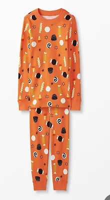 NWT Hanna Andersson Halloween Candy Long John Pajama PJ 130 (8) • $28