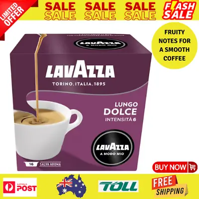 96 Pack Lavazza A Modo Mio Lungo Dolce Coffee Capsules Coffee Pods Salva Aroma • $67.51