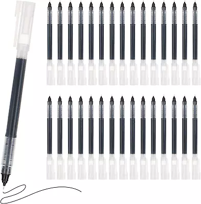 30Pcs Rolling Ball Pens Quick-Drying Ink 0.5 Mm Extra Fine Point Pens Liquid Ink • $15.99