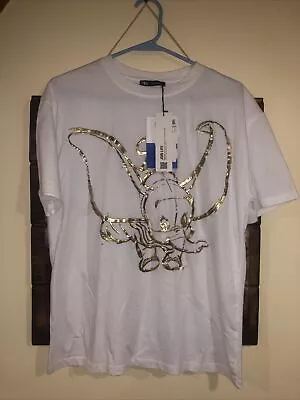 ZARA Disney Dumbo Gold  T-Shirt Women's Size Small • $29.99