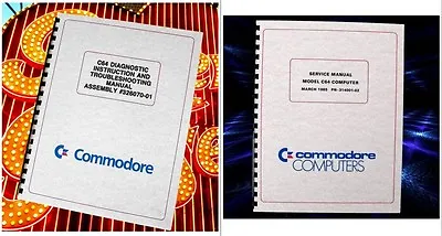 2 COMMODORE 64 C64 Computer Owners Service + Troubleshooting & DIAGNOSTIC MANUAL • $16