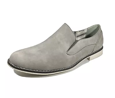 Mens Casual Office Shoes Slip On Italian Style Party Wedding Size New UK Grey • £9.99