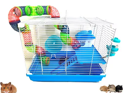 2-Levels Hamster Habitat Home Rodent Gerbil Mouse Mice Rats Guinea Pig Cage • $39.04