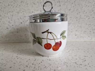 Royal Worcester Egg Coddler  Maxime Size    Evesham ...Fruits Design • £14.99