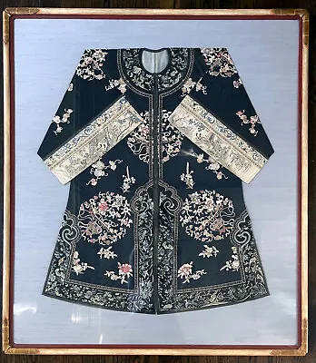 Frame Antique Chinese Embroidered Robe Qing Dynasty • $8000
