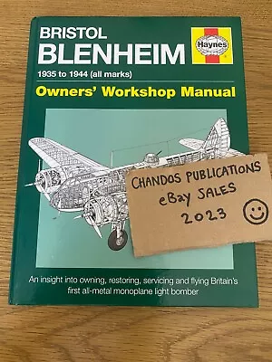 £10 • Buy Bristol Blenheim Manual: Blenheim Mk I (Owners' Workshop Manual) - Haynes