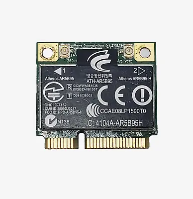 Atheros ATH-AR5B95 Wireless N 802.11n Half-Mini PCI-E WIFI Card SPS#605560-005 • $6.99