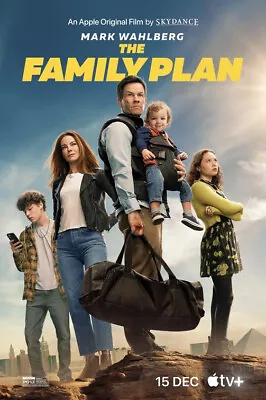 The Family Plan 2023 Movie Poster Wall Art 11x17  16x24  24x36  Mark Wahlberg • $11.99