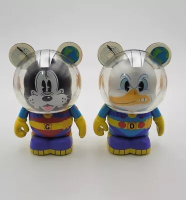 Disney Vinylmation Mickey & Friends In Space Goofy And Donald Duck 3  Figure • $18.88