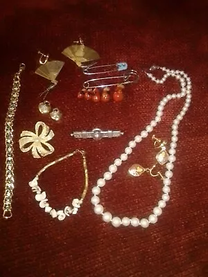 Vintage Costume Jewelry Lot For Crafting • $10