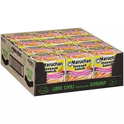 Maruchan Instant Lunch Lime Chili Flavor With Shrimp 2.25 Oz Pack Of 12 • $9.99