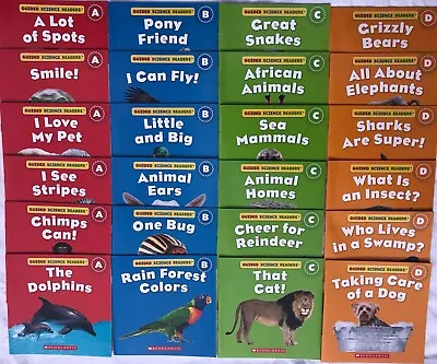 Animal Guided Science Readers Children's Books Level A-D Lot 24 • $14