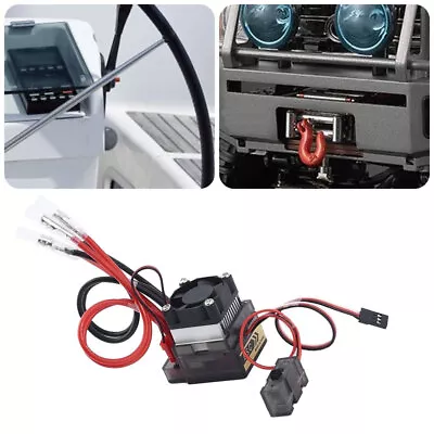 £11.52 • Buy Double Way 320A ESC Brush Motor Speed Controller & Fan For RC Car Boat Model New
