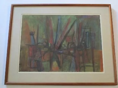 1960's Painting Drawing Abstract Expressionism Vintage Modernism Signed Cubism • $600