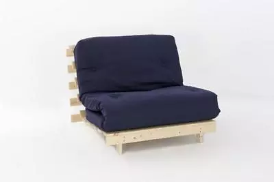 £129.99 • Buy Single 3ft Premium Luxury Futon Wooden Sofa Bed Extra Thick Mattress 11 Colours