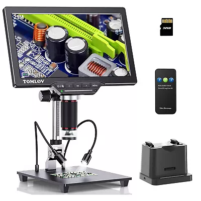 TOMLOV DM202 Max Digital Microscope Camera HDMI 1500x Coin Magnifier 10  Screen • $179