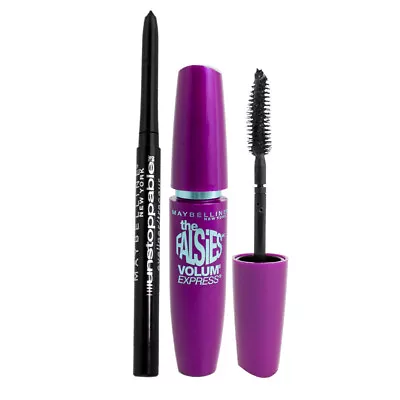 Maybelline Volum' Express Falsies Mascara & Unstoppable Eyeliner Value Pack • $11.99