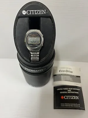 Vintage Citizen Pro Master Watch Men’s Silver Watch With Manual • $125