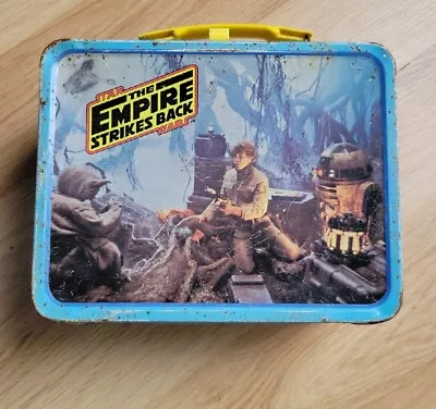 Vintage 1980 Star Wars TIN Metal LUNCHBOX NO Thermos Empire Strikes Back  • $75