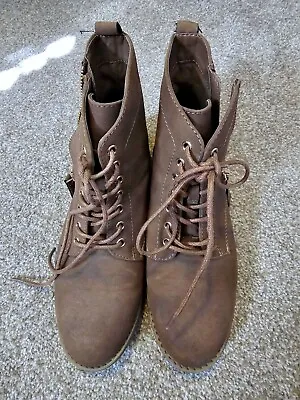 Xappeal Brown Booties - Size 8 - Worn Twice • $8