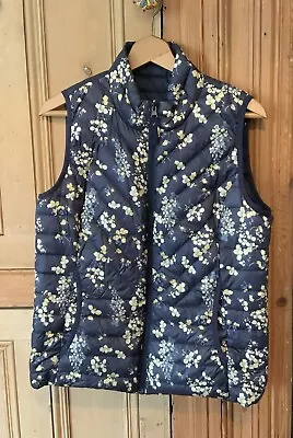 Laura Ashley Reversible Gilet Size 12 Down Filled Excellent Condition • £5