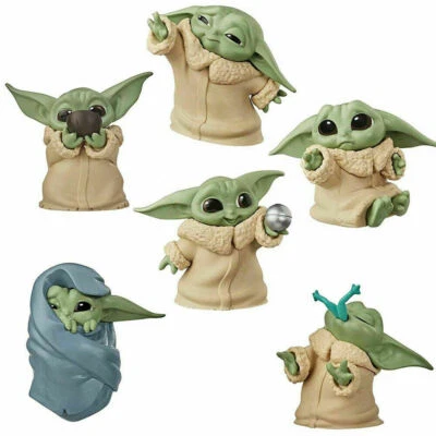 $19.95 • Buy 6pcs Star Wars Movie Mandalorian Baby Yoda Grogu Action Figure Cake Decor Toy 