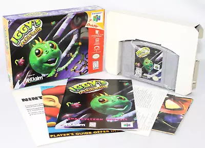 Iggy's Reckin' Balls N64 Complete CIB VERY NICE W/ RARE POSTER & REGISTRATION! • $139.99